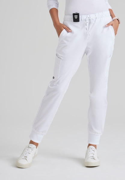 Kira Jogger - White - Jen's Scrubs