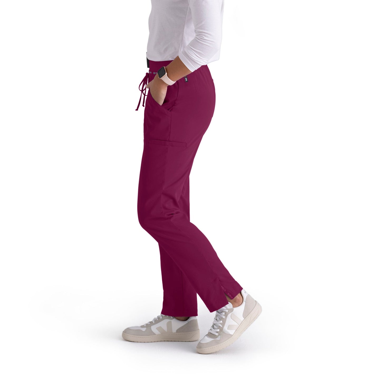 Serena Pant - Wine - Jen's Scrubs