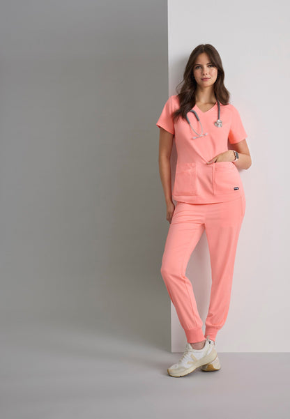 Eden Jogger - Bright Papaya - Jen's Scrubs