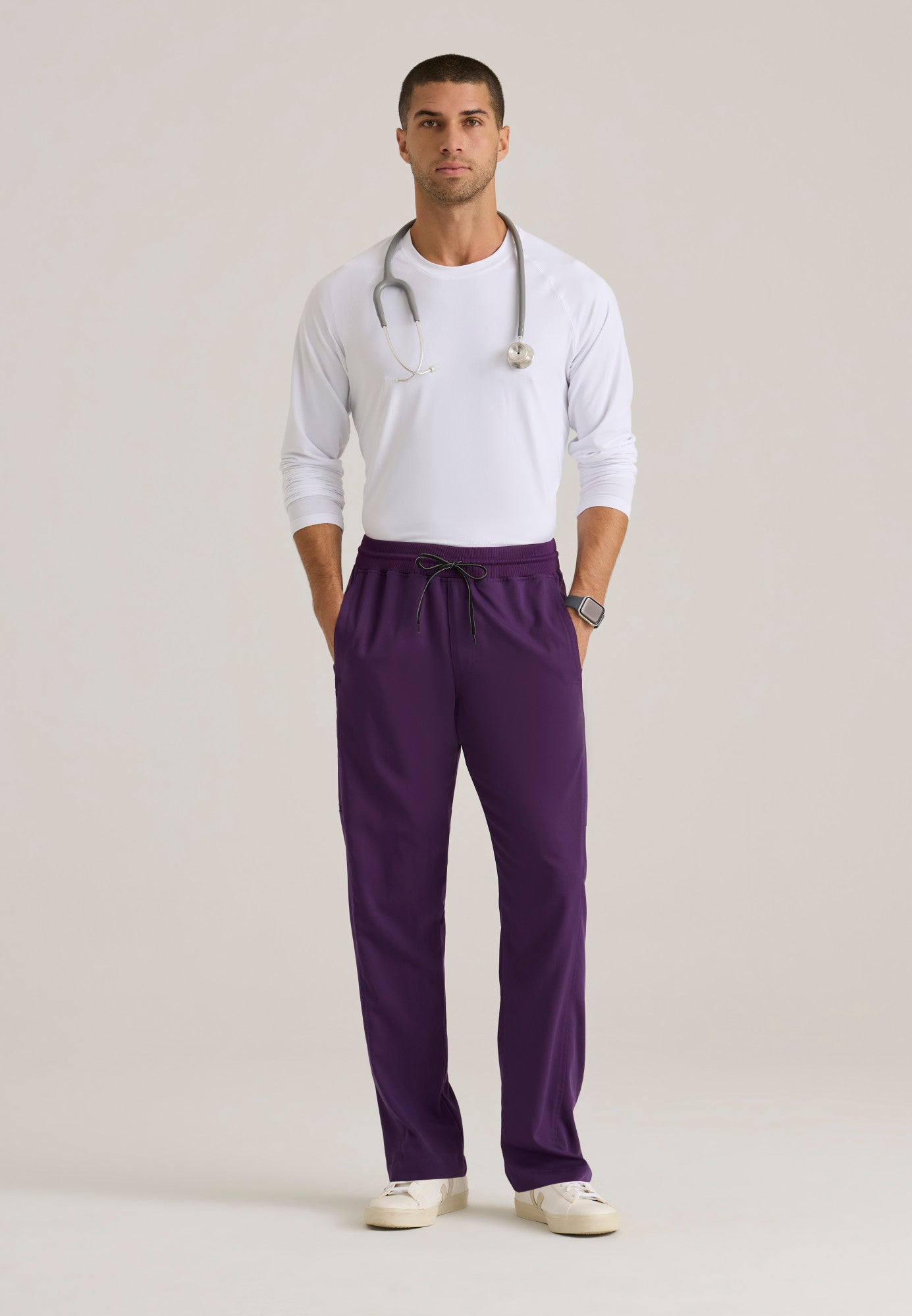 Hudson Pant - Eggplant - Jen's Scrubs