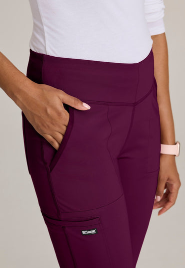 Swift Knit Pant - Wine - Jen's Scrubs