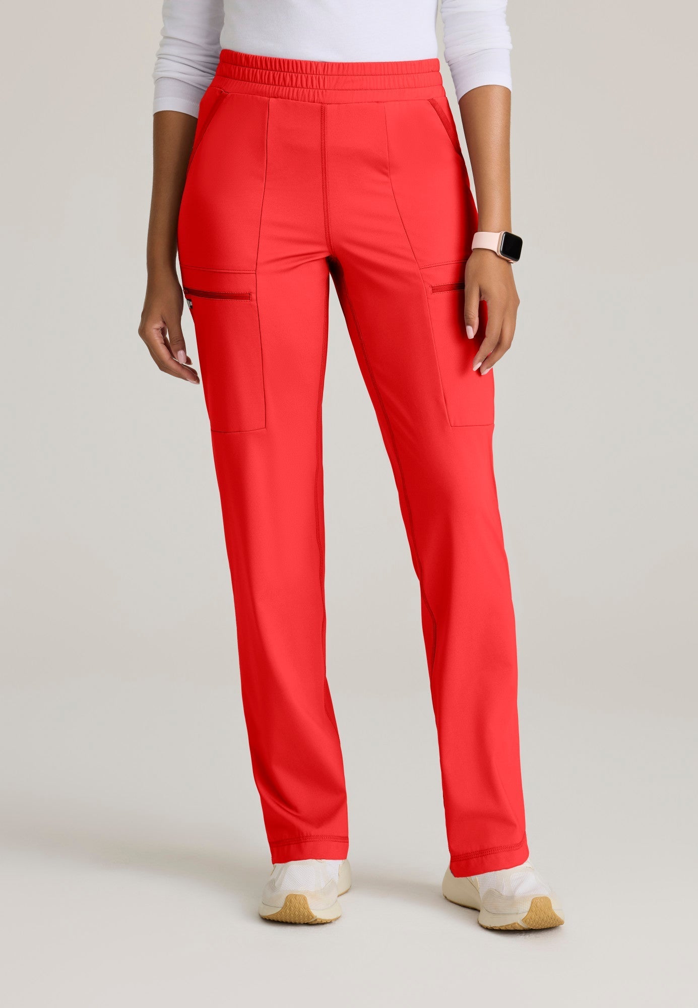 Momentum Knit Pant - Radiant Coral - Jen's Scrubs