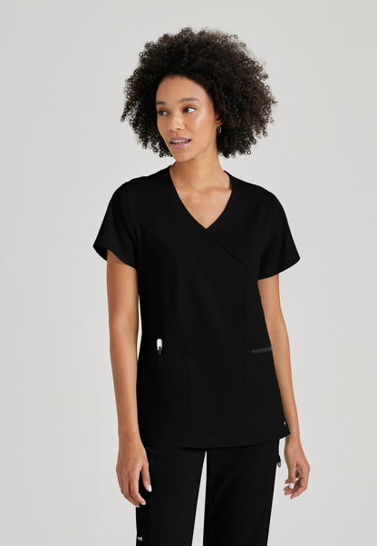 Kim Top - Black - Jen's Scrubs