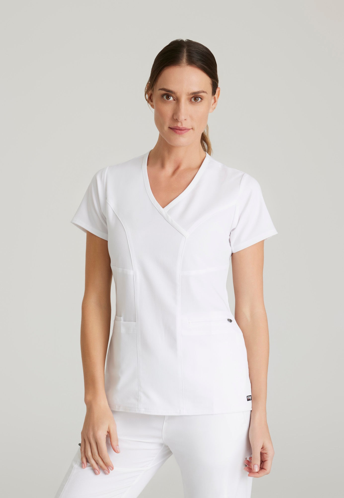 Kim Top - White - Jen's Scrubs