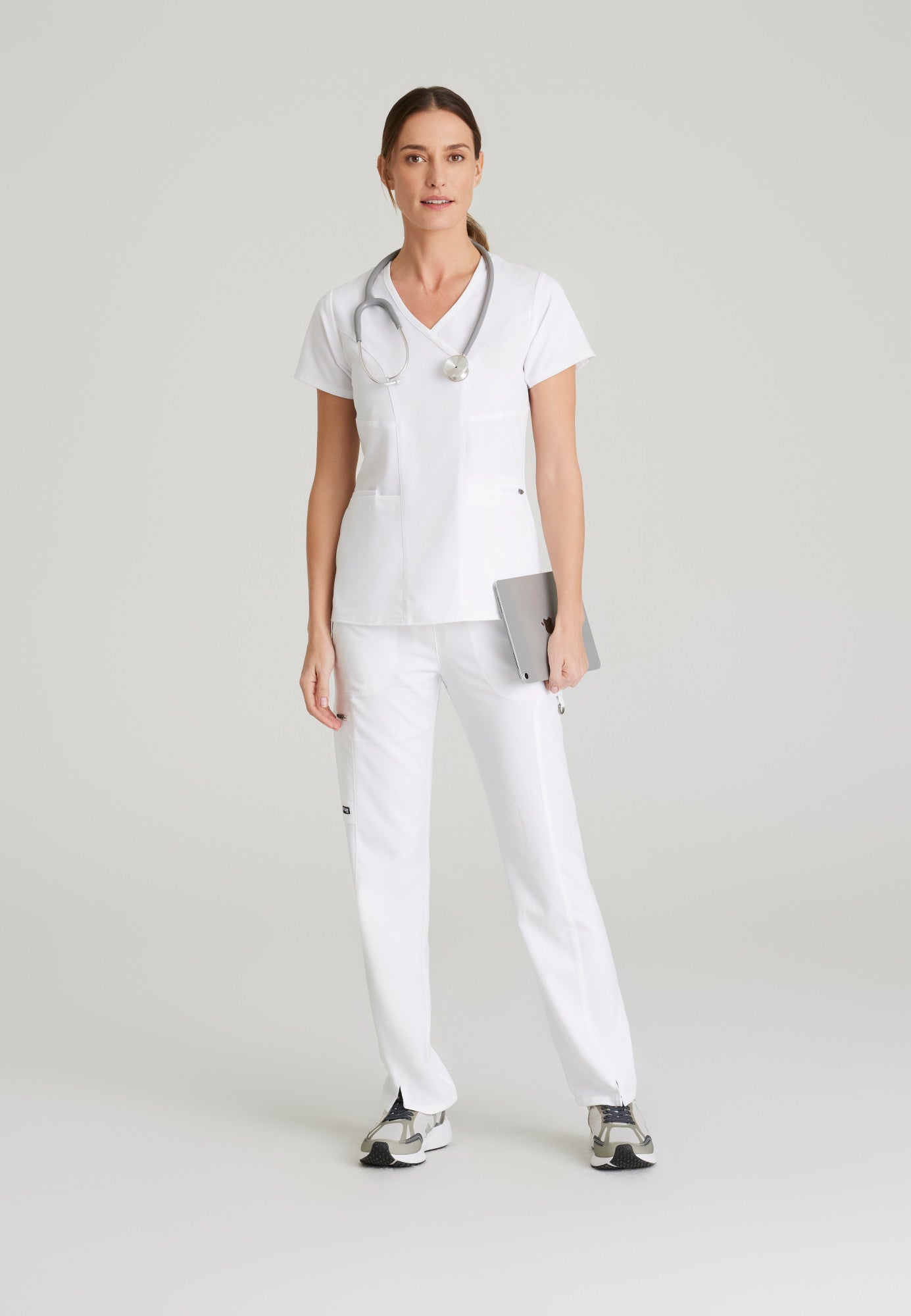 Kim Top - White - Jen's Scrubs