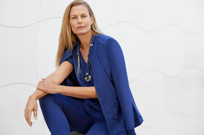 Kim Top - Indigo - Jen's Scrubs