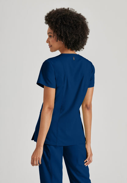 Kim Top - Indigo - Jen's Scrubs