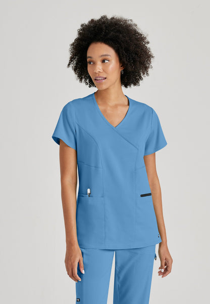 Kim Top - Ciel Blue - Jen's Scrubs