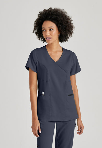 Kim Top - Steel - Jen's Scrubs