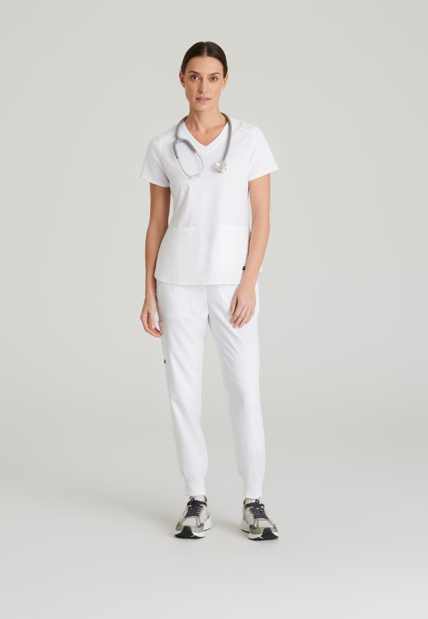 Emma Top - White - Jen's Scrubs
