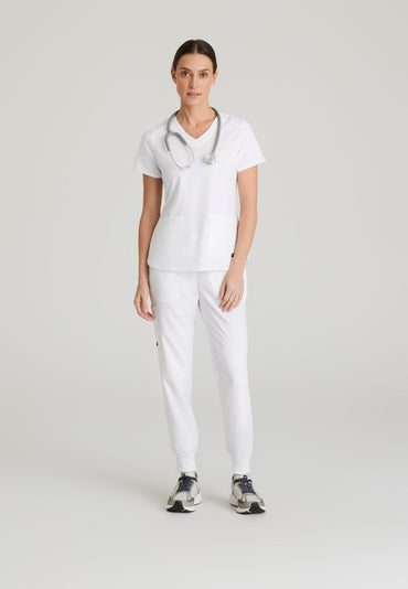 Emma Top - White - Jen's Scrubs