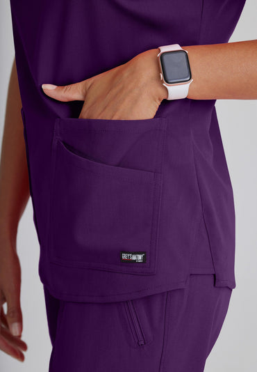 Emma Top - Eggplant - Jen's Scrubs