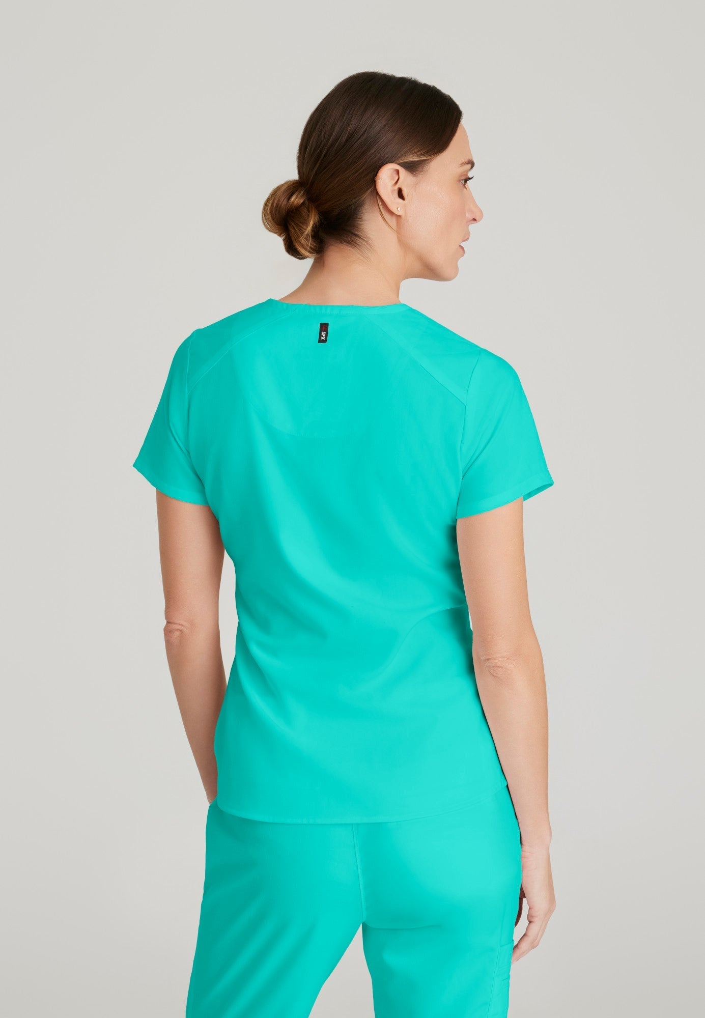Emma Top - Alpine Aqua - Jen's Scrubs