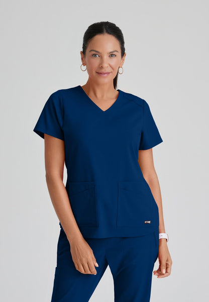 Emma Top - Indigo - Jen's Scrubs