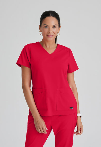 Emma Top - Scarlet Red - Jen's Scrubs