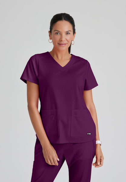 Emma Top - Wine - Jen's Scrubs