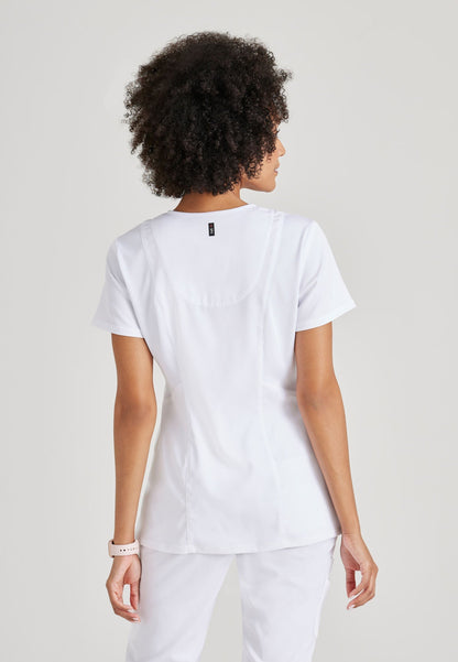 Serena Top - White - Jen's Scrubs