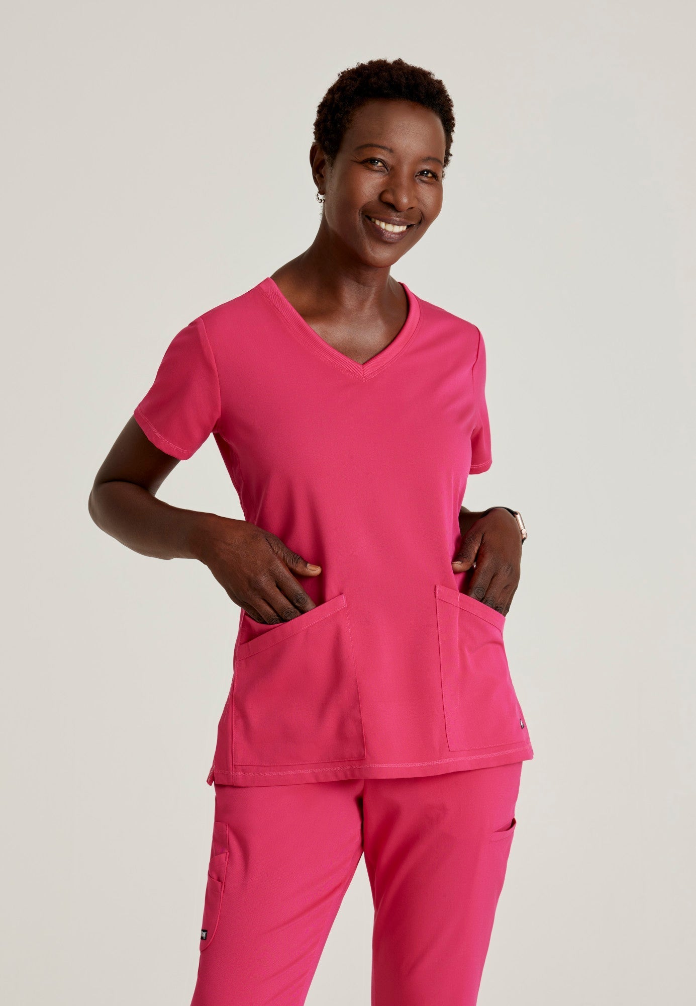 Serena Top - Vibrance Pink - Jen's Scrubs