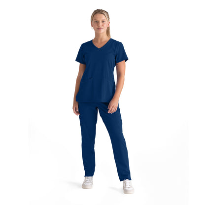 Serena Top - Indigo - Jen's Scrubs