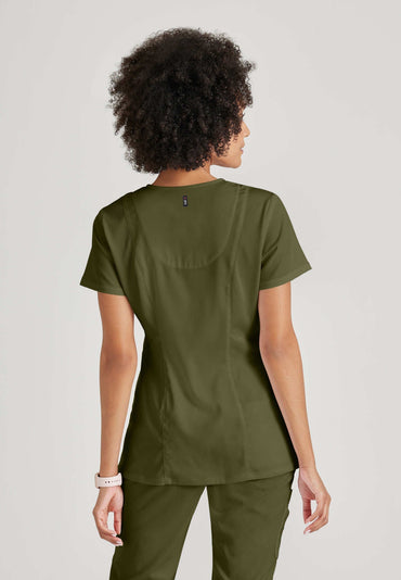 Serena Top - Olive - Jen's Scrubs