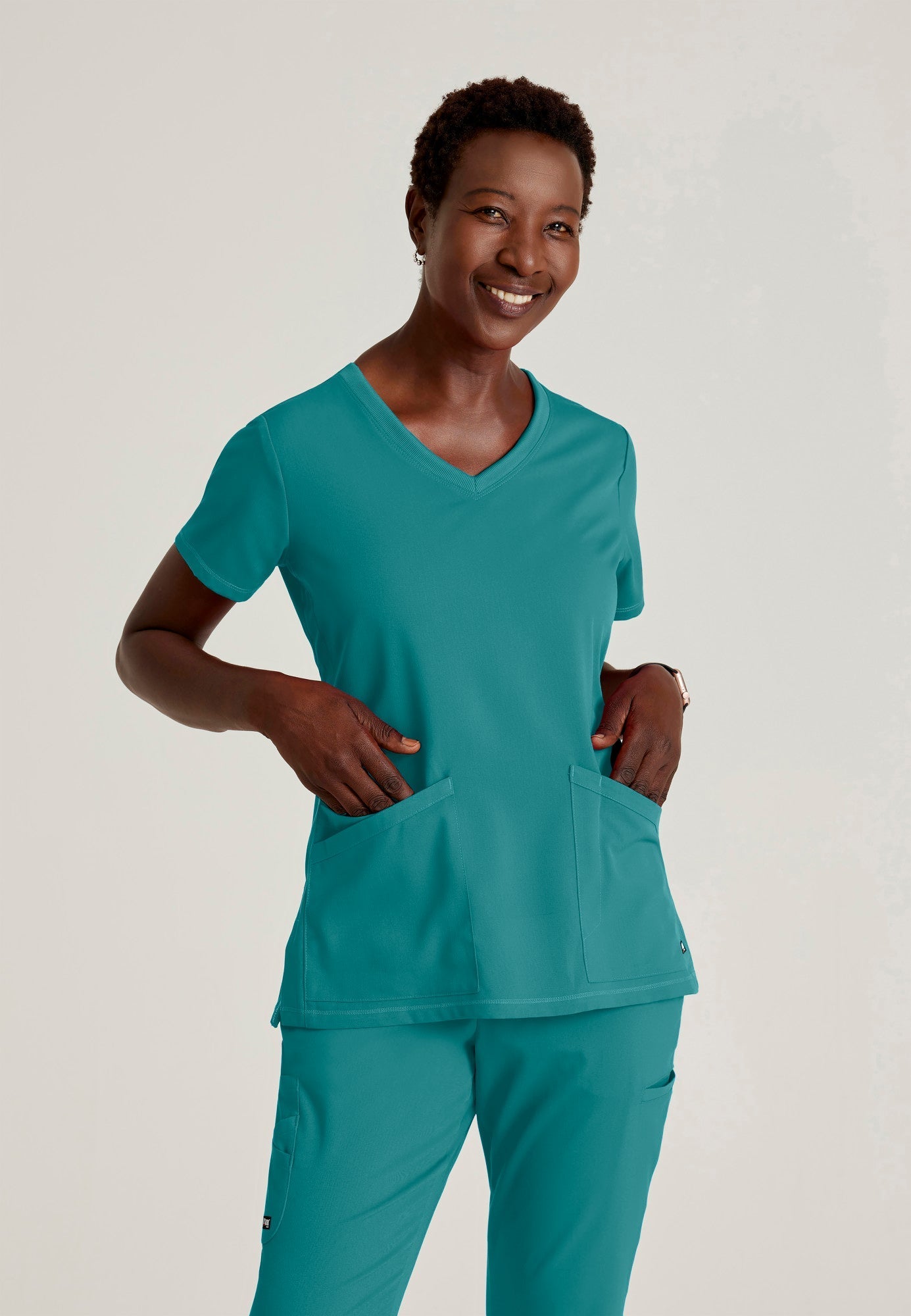 Serena Top - Teal - Jen's Scrubs