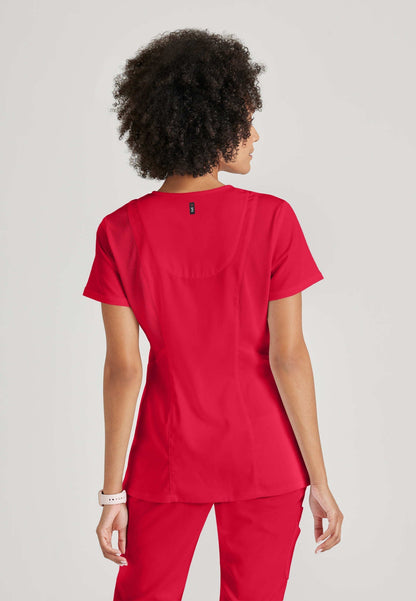 Serena Top - Scarlet Red - Jen's Scrubs