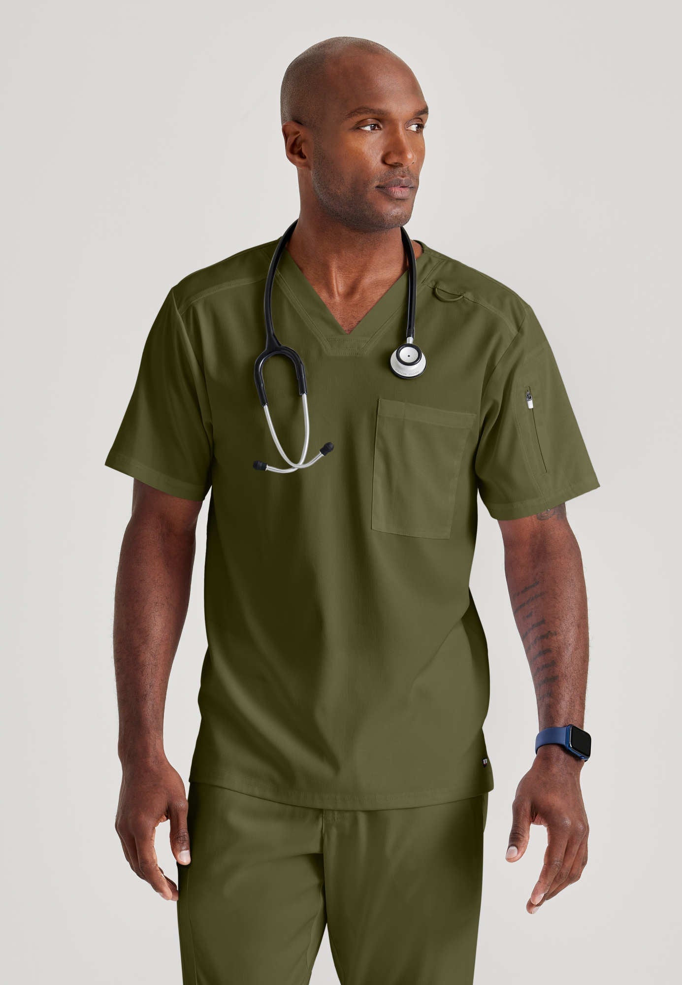Murphy Top - Olive - Jen's Scrubs