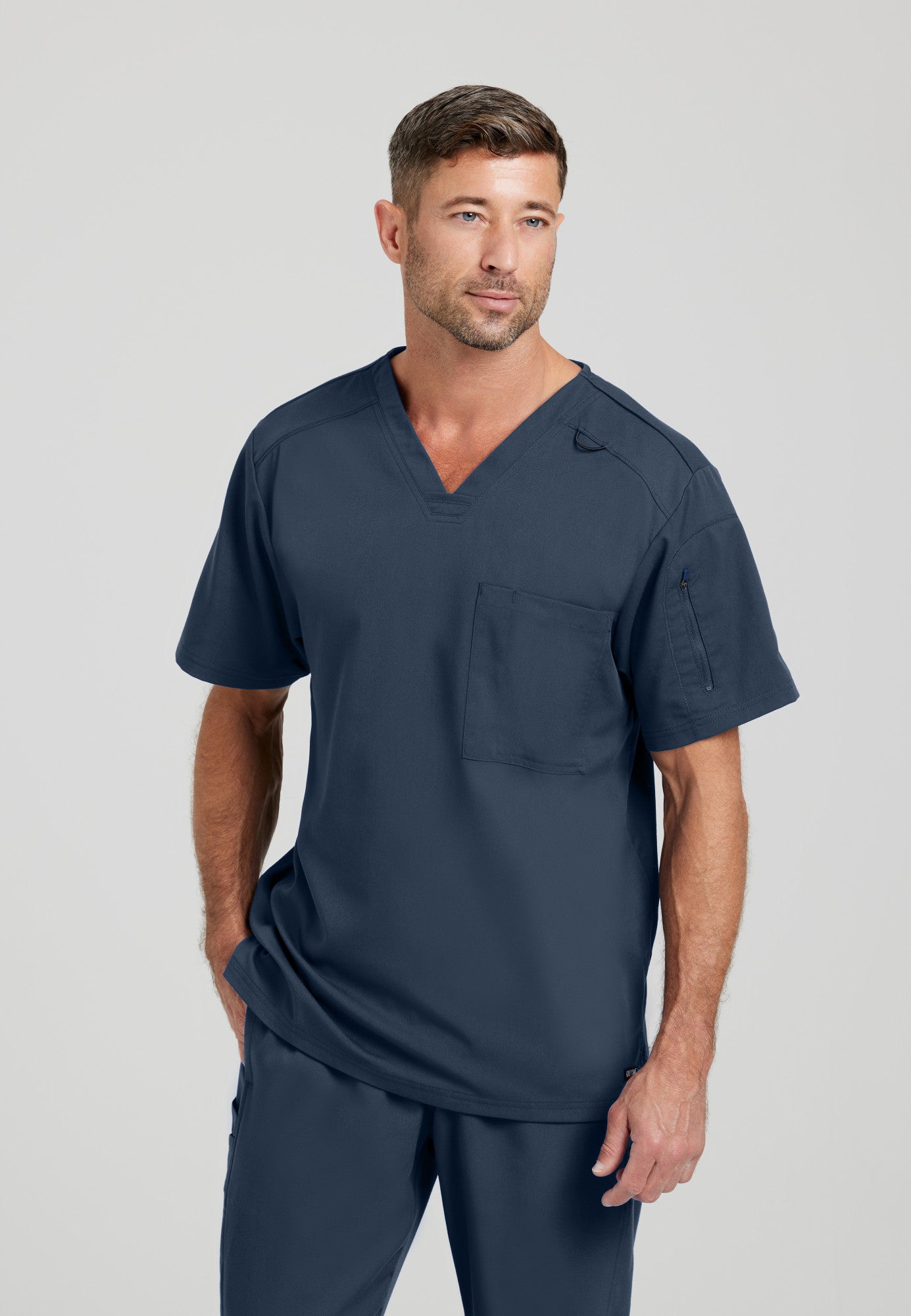 Murphy Top - Steel - Jen's Scrubs