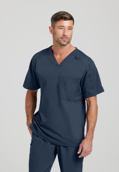 Murphy Top - Steel - Jen's Scrubs