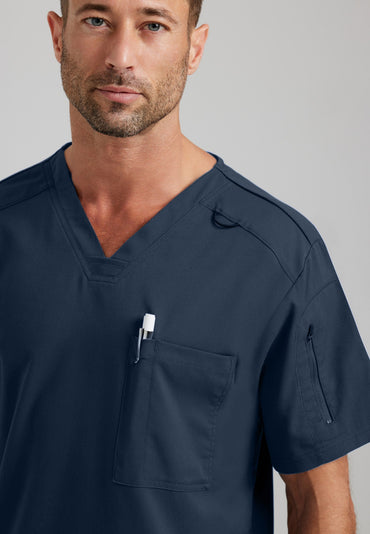 Murphy Top - Steel - Jen's Scrubs