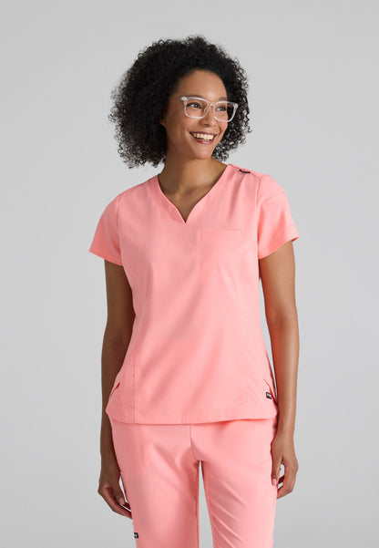 Capri Tuck-in Top - Bright Papaya - Jen's Scrubs