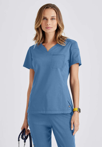 Capri Tuck-in Top - Ciel Blue - Jen's Scrubs