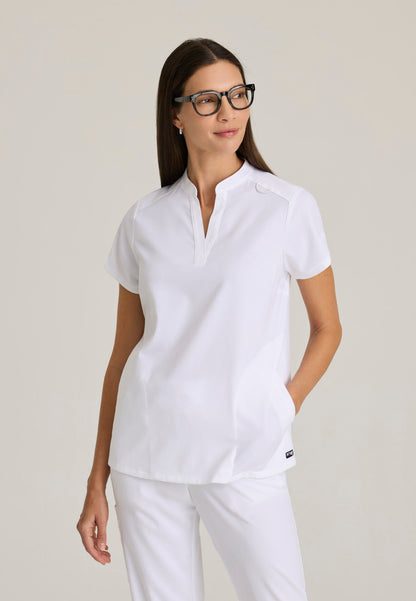 Avery Top - White - Jen's Scrubs