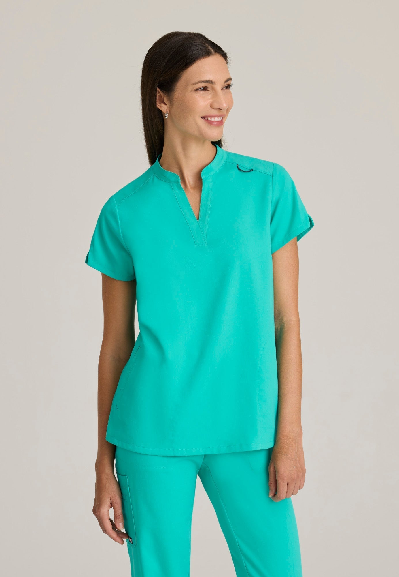 Avery Top - Alpine Aqua - Jen's Scrubs