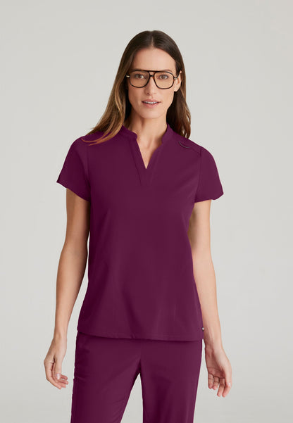 Avery Top - Wine - Jen's Scrubs