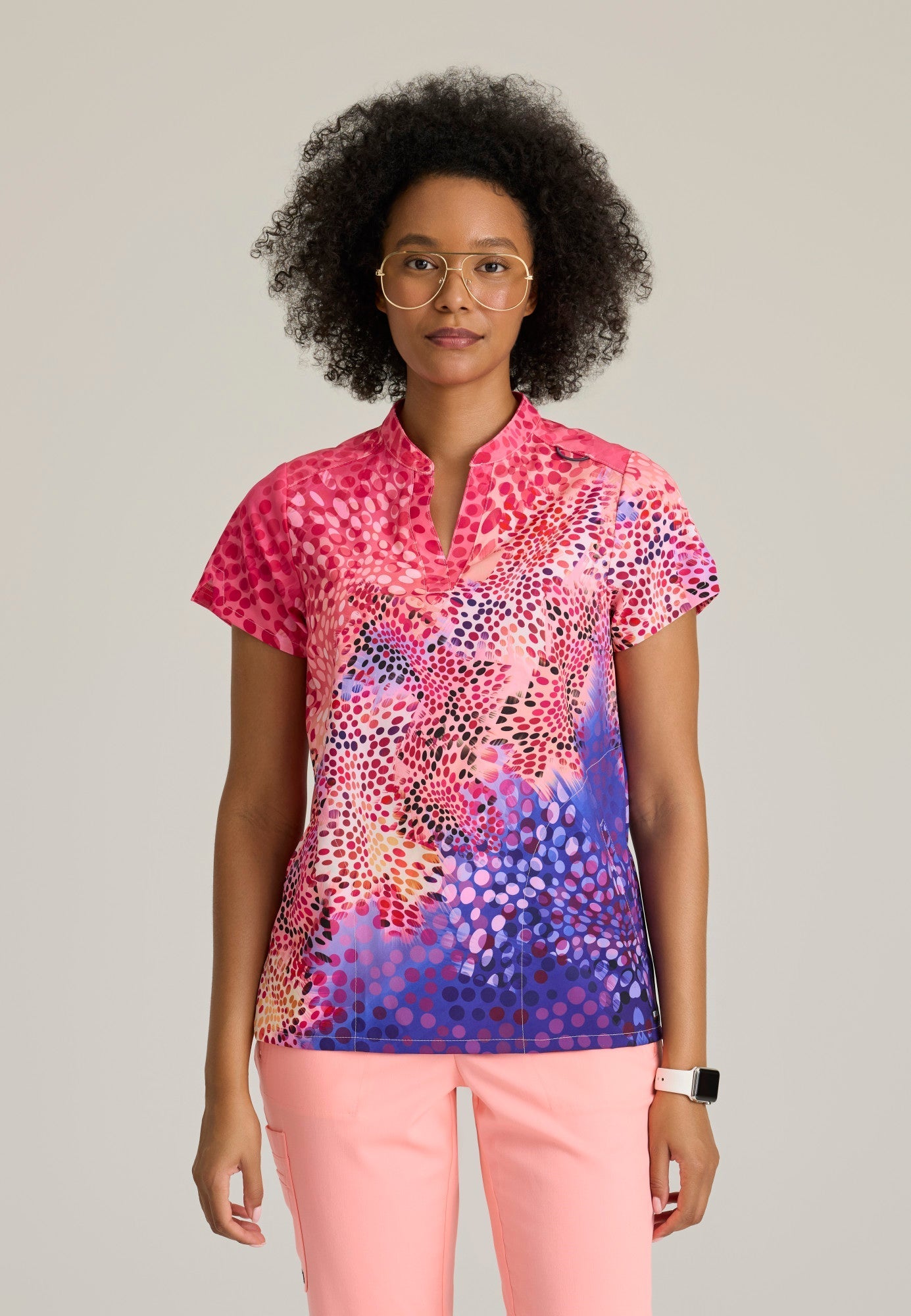 Avery Print Top - Summer Whispers - Jen's Scrubs