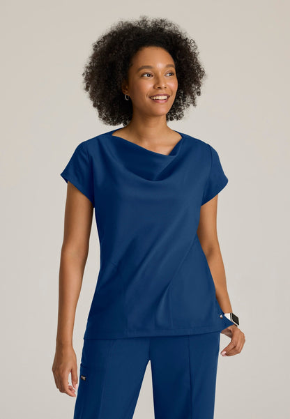 Marisol Top - Indigo - Jen's Scrubs