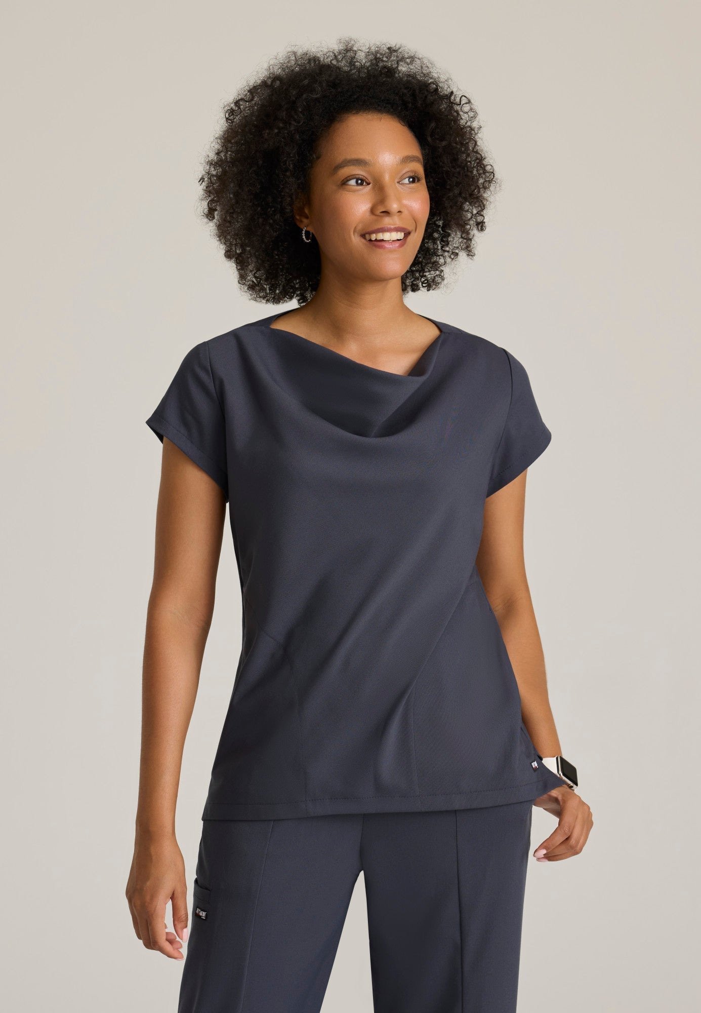 Marisol Top - Steel - Jen's Scrubs