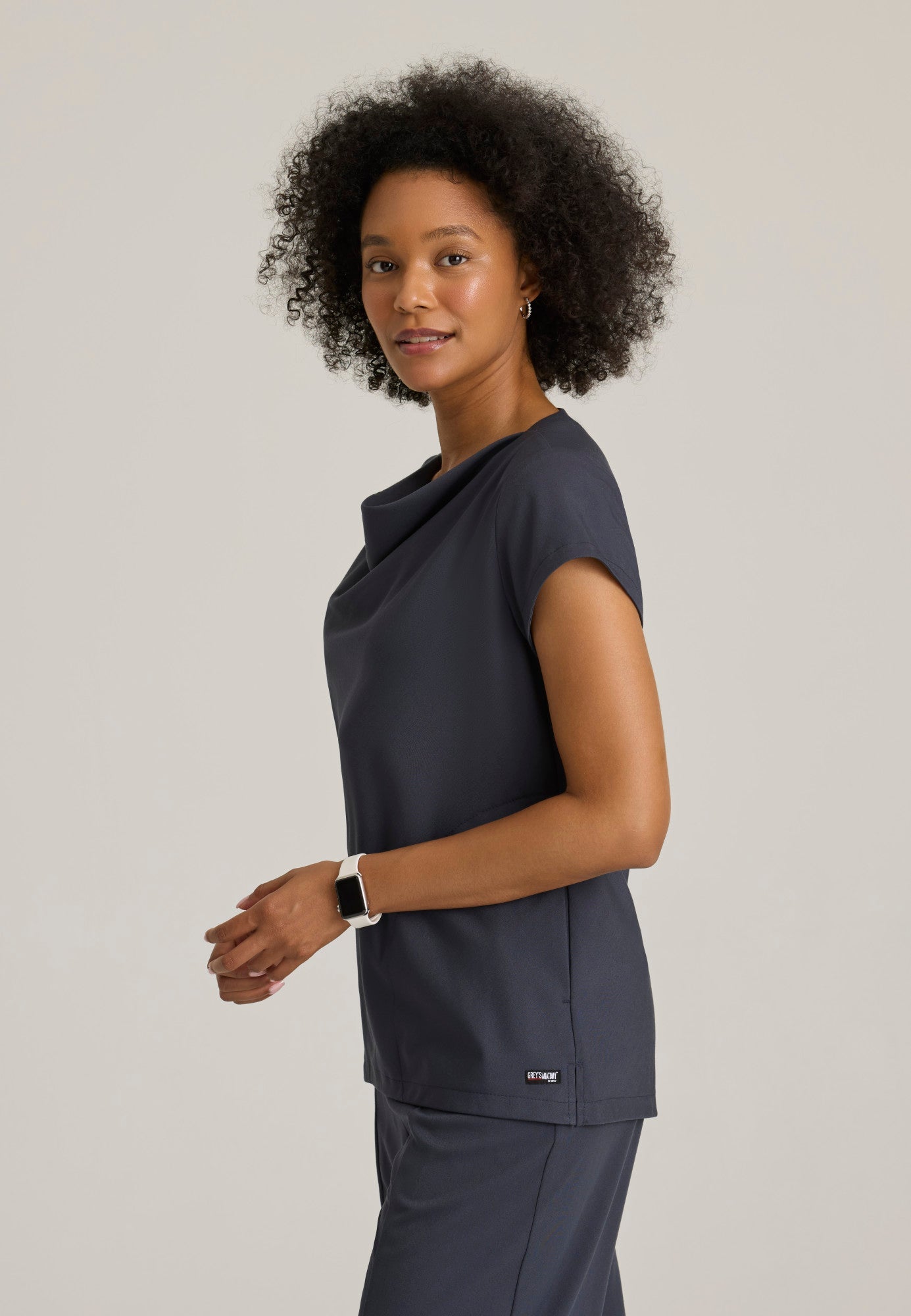 Marisol Top - Steel - Jen's Scrubs