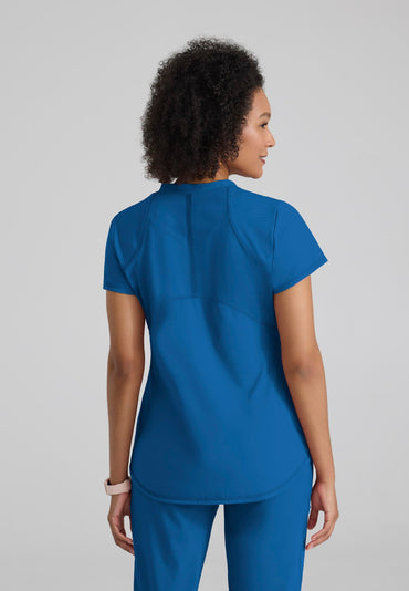 Define Knit Top - New Royal - Jen's Scrubs