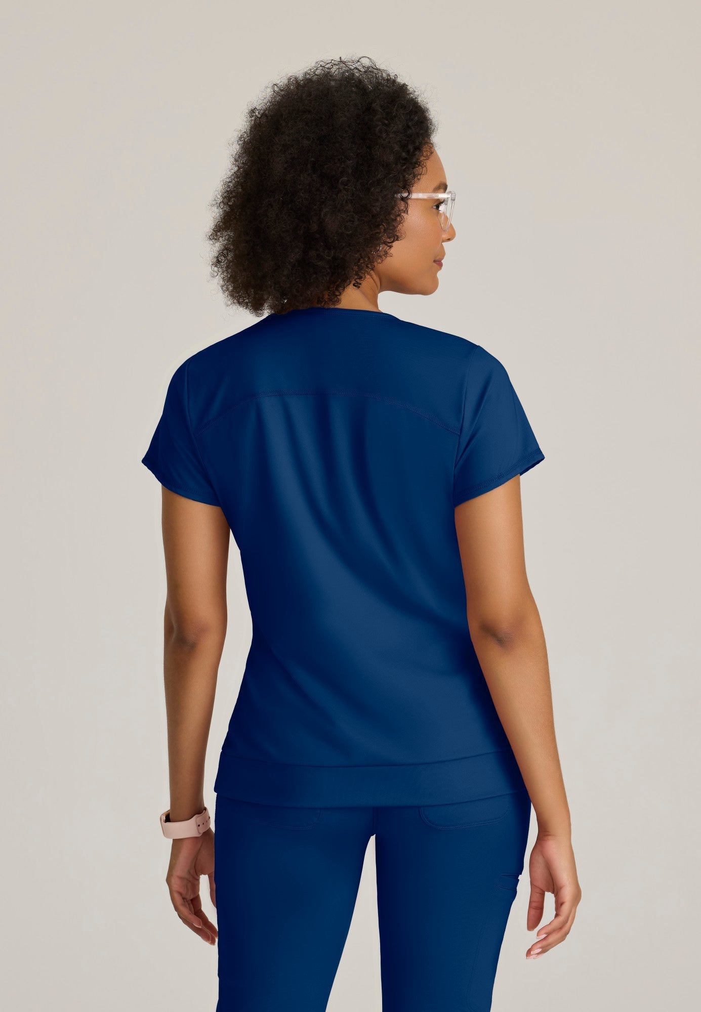 Motivate Knit Top - Indigo - Jen's Scrubs
