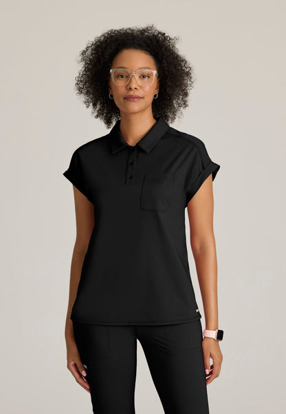 Renew Knit Top - Black - Jen's Scrubs