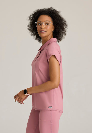 Renew Knit Top - Canyon Pink - Jen's Scrubs