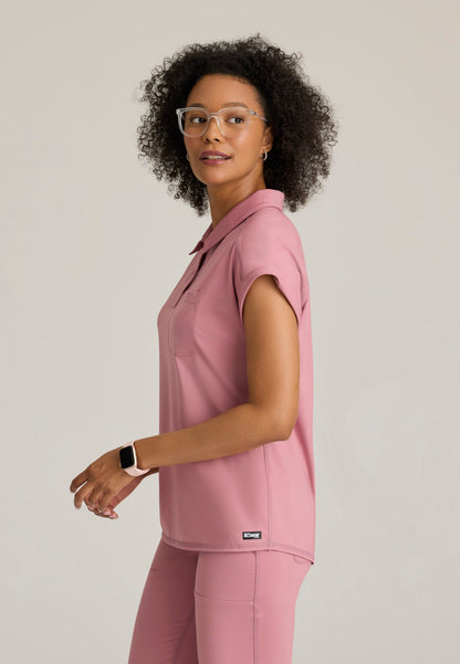 Renew Knit Top - Canyon Pink - Jen's Scrubs