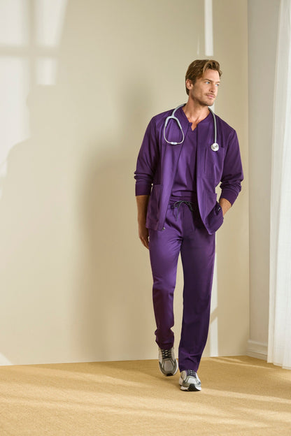 Renew Knit Top - Wine - Jen's Scrubs