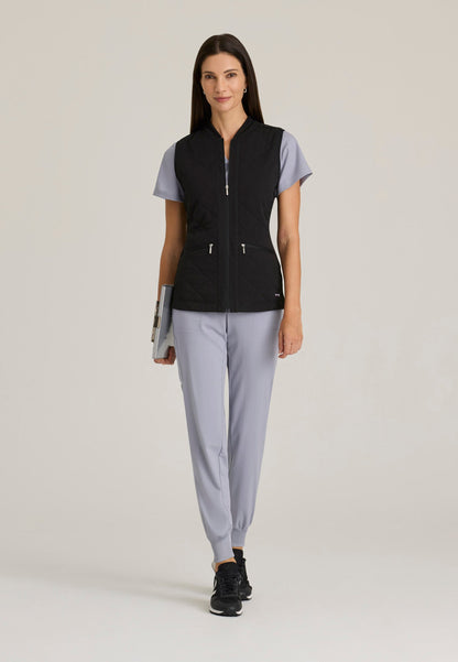 Cristina Vest - Black - Jen's Scrubs