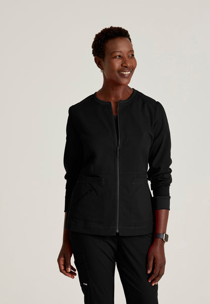Millie Jacket - Black - Jen's Scrubs