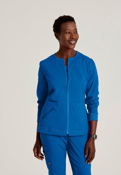 Millie Jacket - New Royal - Jen's Scrubs