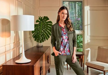 Millie Jacket - Olive - Jen's Scrubs