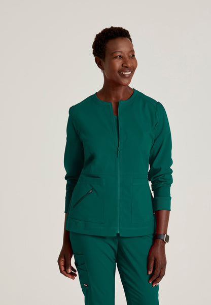 Millie Jacket - Hunter Green - Jen's Scrubs